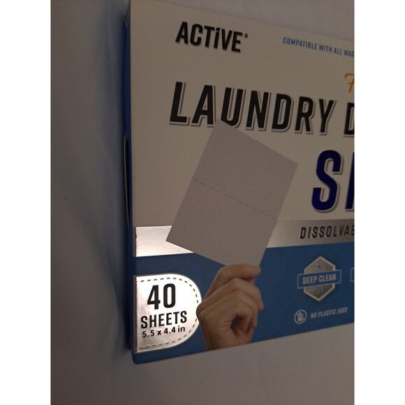 Laundry Detergent Sheets Eco Washing 80 Loads Fresh Linen HE Washer Hot/Cold - Picture 2 of 8